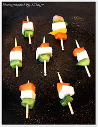 Food Decoration for Independence Day Theme Party