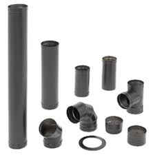 DuraVent DuraBlack 48-Inch 6DBK-48 Single Wall Black Stove ...