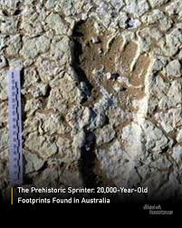 Archaeology - 🏃‍♂️ The Prehistoric Sprinter: 20,000-Year-Old Footprints Found in Australia 🌏🦶 In 2006, scientists made a thrilling discovery in ancient Australian sands — a trail of 20,000-year-old fossilized human footprints, revealing