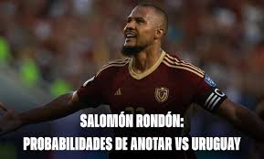 Salomón Rondón: probabilidades de anotar vs Uruguay por Eliminatorias