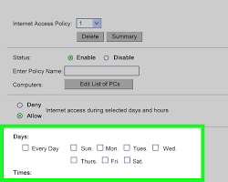 Configuring a router's settings