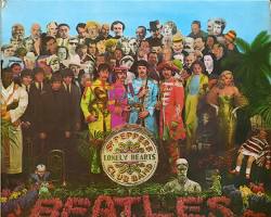 Beatles' "Sgt. Pepper's Lonely Hearts Club Band" vinyl record