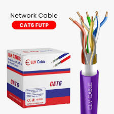 best Cat6 F Utp 23 awg 4 pair network cable- Elv Cable