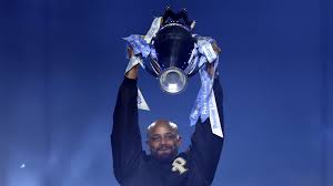 Vincent Kompany is home! Bayern boss lifts Premier League tophy in front of Man City fans in surprise homecoming for Premier League winning captain as Pep Guardiola waves goodbye