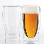 Double Wall Beer Glasses, Set of Sharper Image