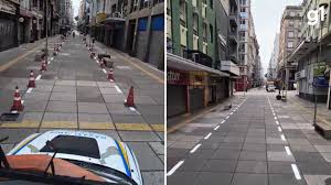 Rua do Centro Histórico de Porto Alegre vai ter faixa exclusiva para veículos de emergência