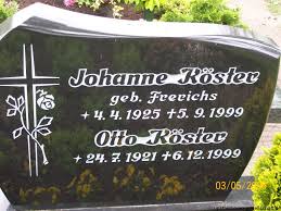 Grab von Otto Köster (24.07.1921-06.12.1999), Friedhof Wallinghausen