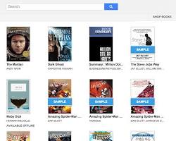 Image of Google Play Books website