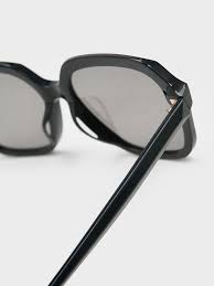 Black Izara Recycled Acetate Butterfly Sunglasses - Black - Accessories - CHARLES & KEITH US