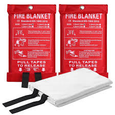 Fire Blanket Fiberglass Emergency Safety 1.2M X 1.8M