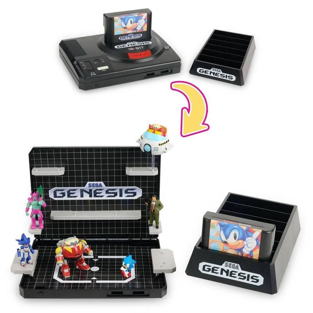 Sega Genesis Display Console Supervillain Boss Bundle + Sonic