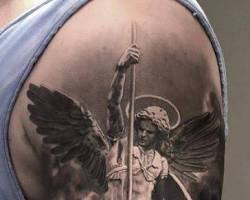 Image of Religious Tattoo Christian Angel Tattoo