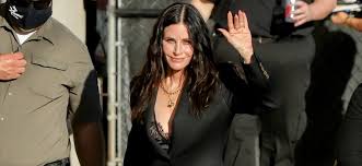 Courteney Cox with on-screen husband