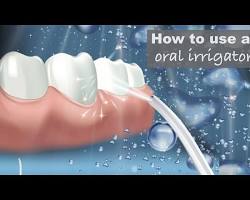 Image of Oral irrigator in use