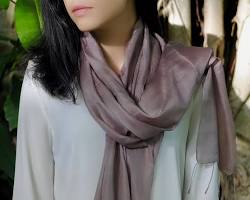 Image of Cambodian silk scarf
