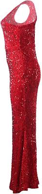 Amazon.com: Woman Homecoming Dresses Sequin Outfits Womens Sexy One Shoulder Bodycon Sparkly Long Dress Elegant Glitter Evening Wedding Guest Outfits Prime Today Vestidos De Fiesta De Noche Sexy Red : Clothing, Shoes