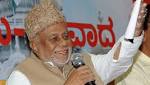 Former railway minister Jaffer Sharief