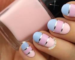 Image de Pastel Color Block Nail Art