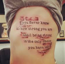 Strength Tattoo Quotes On Life. QuotesGram via Relatably.com