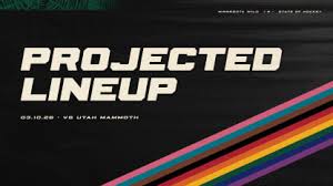 Minnesota Wild Face Off Against Utah Mammoth: Game Preview and Lineup Projections