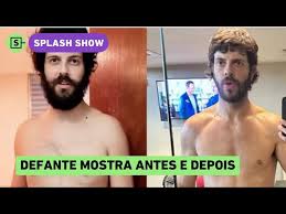 Diogo Defante mostra antes e depois do corpo e faz reflexão; confira