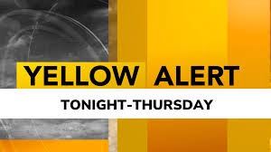 First Alert Weather: Yellow Alert overnight and Thursday for gusty winds and thunder threat