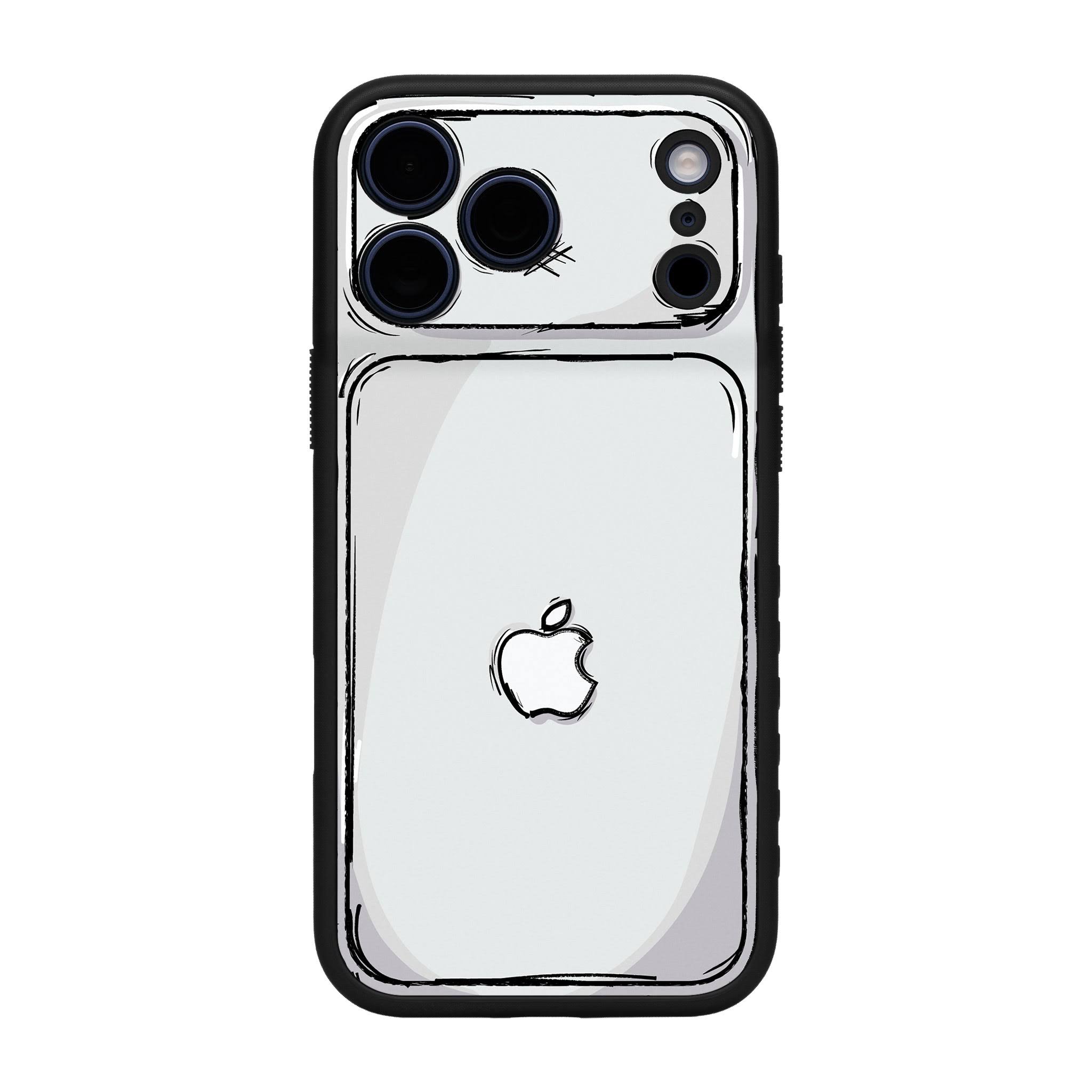 dbrand iPhone 17 Pro Max Grip Case (MagSafe + Camera Control) Sketch 2D