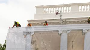 The White House’s North Portico Is Covered In Tarps—Here’s Why