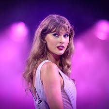 Taylor Swift performing during The Eras Tour
