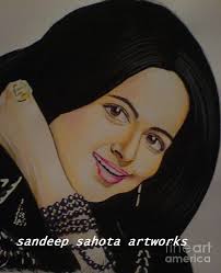 Freddy Diaz Art - Hema Malini by Sandeep Kumar Sahota - hema-malini-sandeep-kumar-sahota