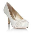 Debenhams Girl s ivory satin pumps- at m flower girl