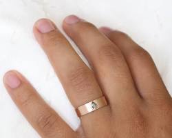 Image of Black Diamond Bezel Set Ring for men