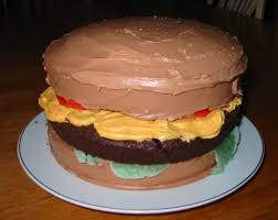 Résultat de recherche d'images pour "cheeseburger that looks like cake"