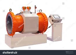 Modern Industrial Ultrasonic Gas Flow Meter Stock Photo ...