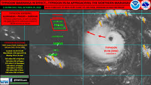 In-Fa now super typhoon; Guam to see fair weather, hazardous seas through northern pass