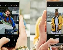 Image of someone taking photo with Samsung Galaxy S25, highlighting camera interface