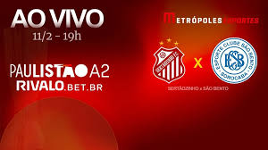 Paulistão A2 2026: veja Sertãozinho x São Bento ao vivo no YouTube
