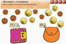 Resultado de imagen de monedas y billetes de euro 1o primaria