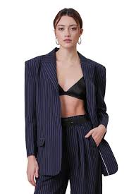 line & dot: MARGEAUX JACKET BLAZER WITH PINSTRIPE
