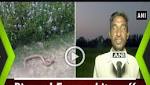 Bizarre! Farmer bites snake's head