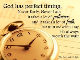 Trusting God also means trusting His timing. Like us on Facebook ... via Relatably.com