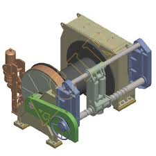 Electric Hydraulic Single Double Drum Towing Winch Tugger ...