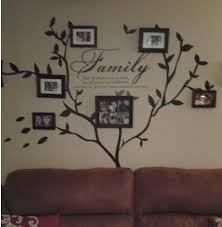 Family Photo wall decal Tree and Family love quote Wall Decal ... via Relatably.com