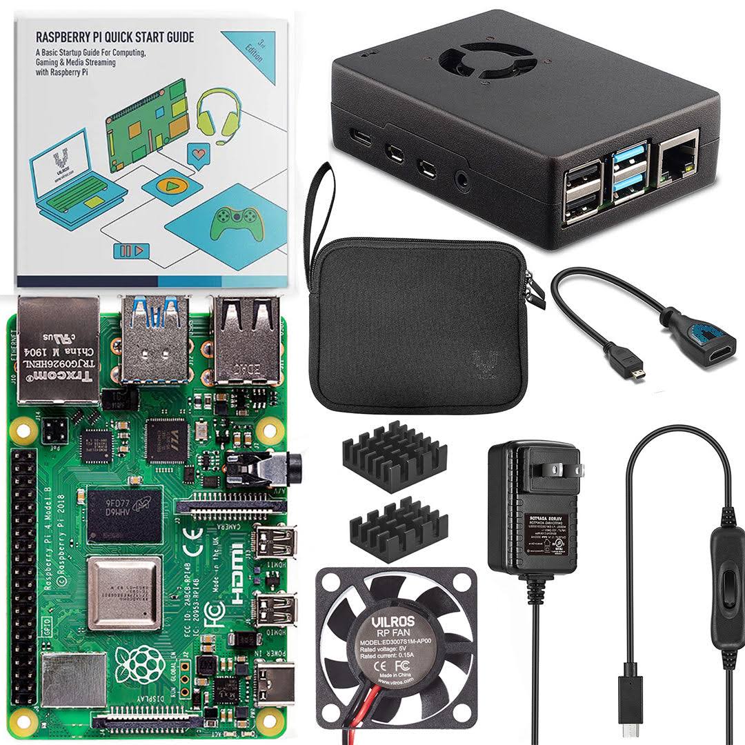 Raspberry Pi 4 Model B Vilros Basic Starter Kit / 8GB