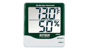 Extech 445703 Hygrometer 60 °C, ±5 % Accuracy, 60 °C Max, 99 ...