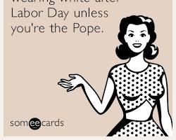 Image of Labor Day meme about wearing white after Labor Day