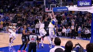 Pascal Siakam with the massive swat at the rim