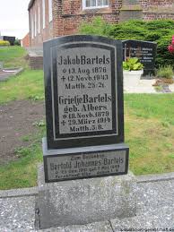 Grab von Jakob Bartels (13.08.1876-12.11.1943), Friedhof ...