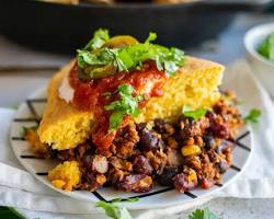 Vegetarian chili with cornbread, lose belly fat