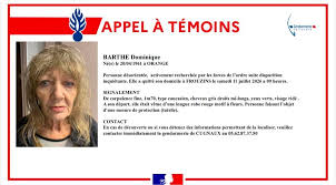 Disparition inquiétante d'une femme âgée de 65 ans, un appel à témoins lancé pour tenter de la retrouver